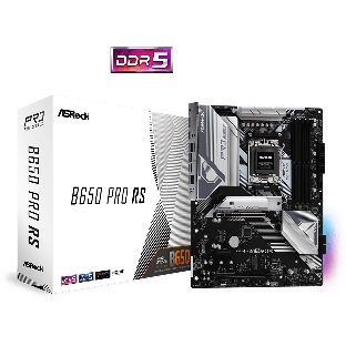 Материнская плата ASRock B650 PRO RS, AM5, AMD B650, 4xDDR5, 4xSATA, 3xM.2, 1xPCIe 4.0 x16, 1xPCIe 3.0 x4, 1xPCIe 3.0 x1, 1xDP, 1xHDMI, 1x2.5Gb LAN, 1xUSB-C 10Gbps, 1xUSB-A 10Gbps, 2xUSB-A 5Gbps, 6xUSB-A 2.0, 3x3.5 мм, 7.1, ATX