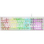 Клавиатура Defender Karon GK-129 проводная, USB Type-A, белый/зеленый, фото 1