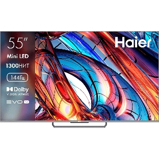 Телевизор Haier 55' DH1VVYD03RU серый Mini LED UHD 144Hz Smart TV Android TV  3GB/32GB
