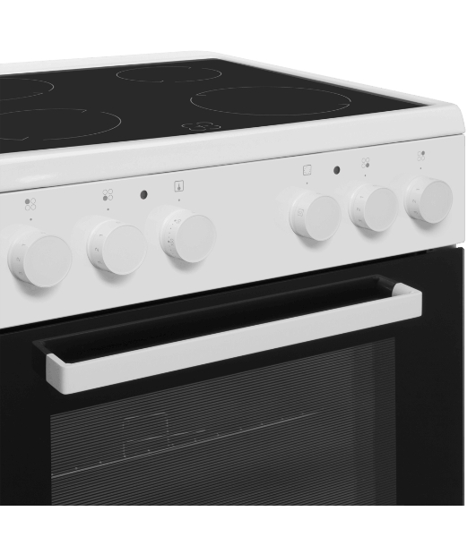 Плита электрическая Maunfeld MEC65CW07 белый, конфорок 4 шт, духовка 60 л, 60 см x 85 см x 60 см