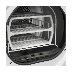 Сушильная машина Kuppersberg DM 593 W, High-Tech, загрузка 8 кг, 15 программ, тепловой насос, электронное кнопочное управление, корзина для сушки, блокировка от детей, энергоэффективность А++, белый, фото6