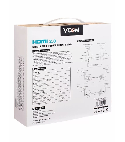 Сетевая Оптическая кабельная система HDMI2.0V VCOM 10M D3745-10.0