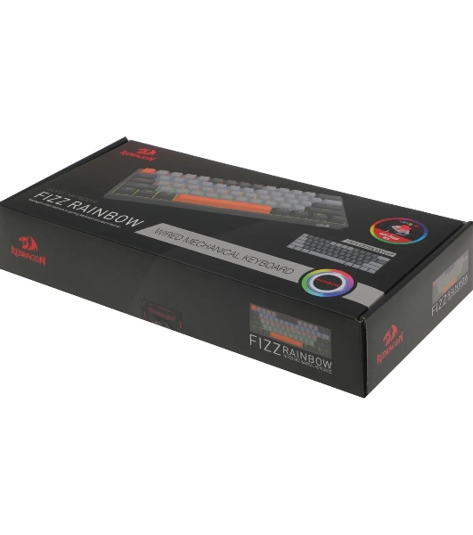 Клавиатура Redragon Fizz проводная, USB Type-A, серый