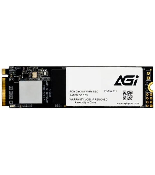 Накопитель SSD AGI AI298, 1Tb, PCIe 3.0 x4, M.2 2280, NVMe, R/W 2590/2050