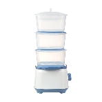 Пароварка Centek CT-1462 белый, 9 л, ярусы - 3, 1050 Вт, механическое, фото2