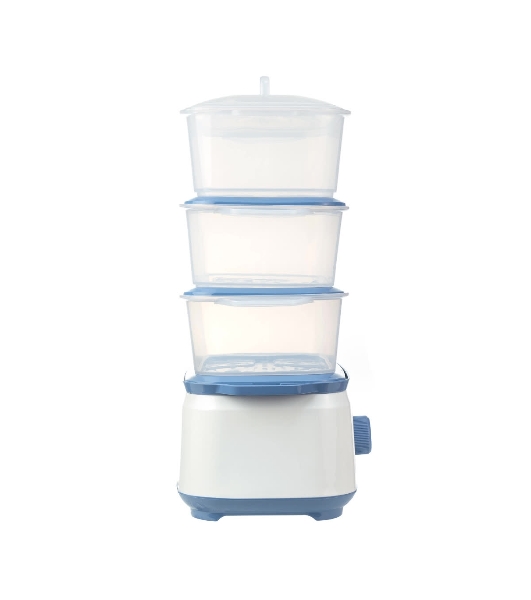 Пароварка Centek CT-1462 белый, 9 л, ярусы - 3, 1050 Вт, механическое