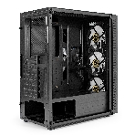 Компьютерный корпус Miditower ExeGate EVO-5001A-EVO800 (ATX, БП EVO800RGb с вент. 12 см, 2хUSB+1хUSB 3.0+HD Audio, черный, 3 вент.12см с RGb подсветкой, боковая панель - закаленное стекло), фото6