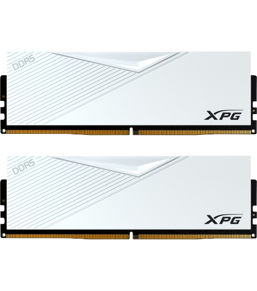 Оперативная память XPG Lancer, DDR5, 64GB (2x32GB), 6000MHz, CL30, DIMM, с радиаторами, белый