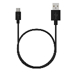 Кабель Maxvi MC-02 black USB-A - Type-C ток макс. нагрузки 2А, макс. напряжение 5V, длина кабеля 1м, материал PVC, черный, фото 1
