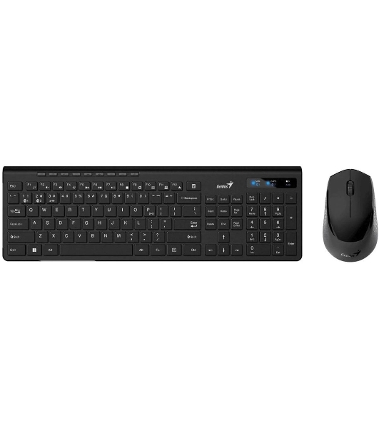 Комплект клавиатура+мышь Genius SlimStar 8230 беспроводной, USB + Bluetooth, 1000 DPI, чёрный