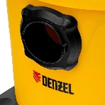 Строительный пылесос Denzel RVC20 желтый, 1400 Вт, уборка сухая/сбор воды/выдув, пылесборник мешок/контейнер, 20 л, фото8