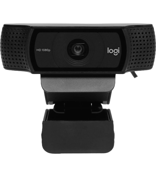 Веб-камера Logitech C920 1920x1080, 30 кадр/с, USB Type-A, микрофон (2 шт, шумоподавление), автоматическая фокусировка, автоосвещение, универсальное крепление