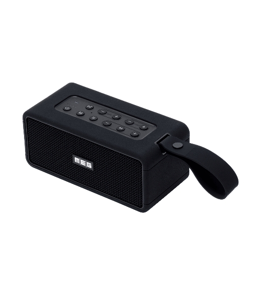 Портативная колонка MEG SDA080BL, 80Вт, Bluetooth 5.3, сабвуфер, эквалайзер, время работы 9ч, черная