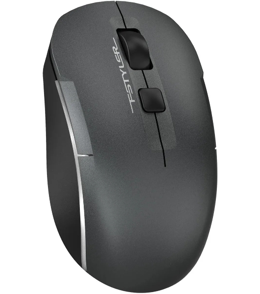 Мышь беспроводная A4Tech Fstyler FB26CS Air2 серый/черный, 2000 dpi, радиоканал, Bluetooth, USB, кнопки - 4
