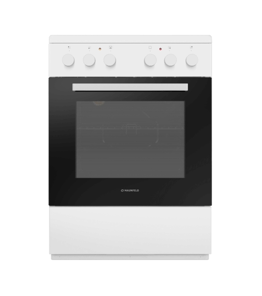 Плита электрическая Maunfeld MEC65CW07 белый, конфорок 4 шт, духовка 60 л, 60 см x 85 см x 60 см