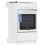 Плита газовая De Luxe 5040.44Г (КР) ЧР белый, конфорок 4 шт, духовка 46 л, 50 см x 85 см x 50 см, фото2
