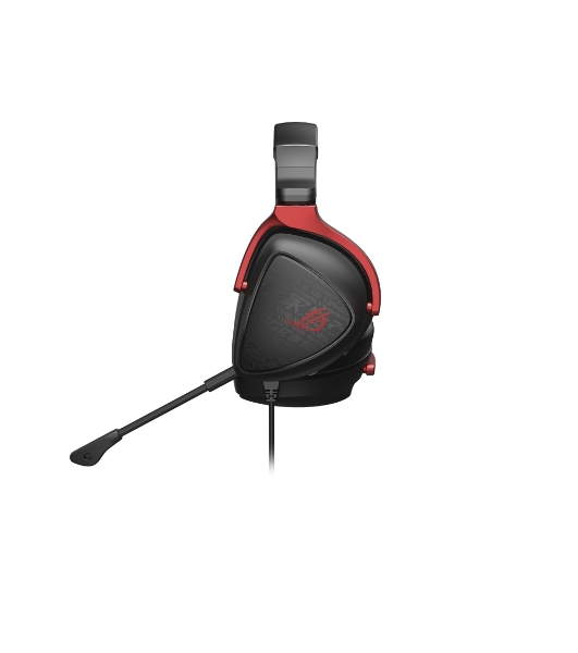 Гарнитура ASUS ROG Delta S Core чёрный-красный, проводная, 3.5 мм, съёмный микрофон, совместимость с PlayStation, Xbox