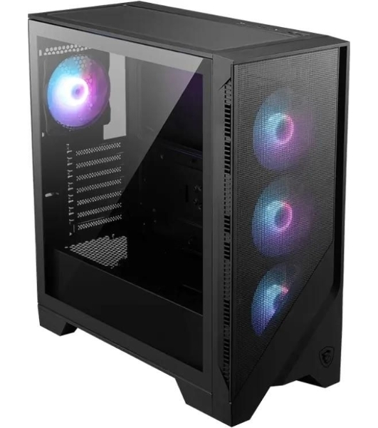 Компьютерный корпус MSI MAG Forge 321R Airflow черный без БП ATX 4x120мм 2xUSB 3.0 1xUSB3.1 audio bott PSU