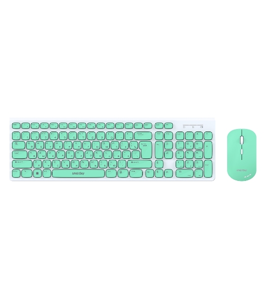Комплект клавиатура+мышь Smartbuy (SBC-250288AG-WG) ONE 250288AG бело-зеленый