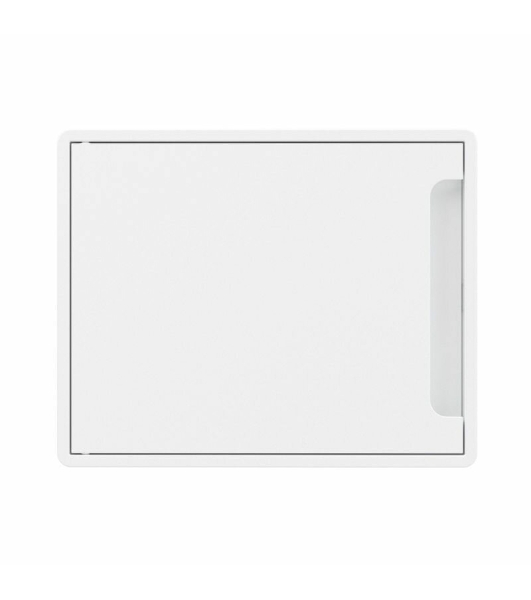 Щиток настенный FRAME DKC F08W1WW 8мод. с бел. дверцей с 2 шинами PEN на 6 и 8 отверст. белый