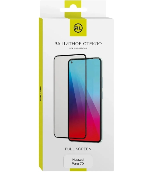Защитное стекло для экрана Redline черный для Huawei Pura 70 2.5D 1шт. (УТ000039351)
