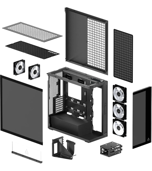 Компьютерный корпус Arctic Cooling ARCTIC Xtender VG черный