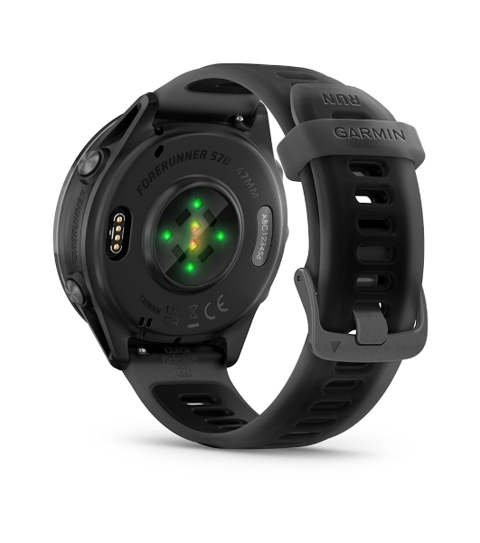 Умные часы Garmin Forerunner 570, 1.4' AMOLED, Wi-Fi, Bluetooth, NFC, 50м, черный / темно-серый