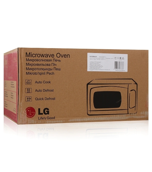 Микроволновая печь LG MS20R42D белый, 20 л, 700 Вт, переключатели - сенсор