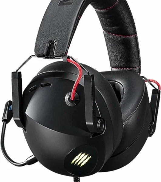 Гарнитура проводная игровая Mad Catz P.I.L.O.T. 5 черные (7.1, USB, RGB подсветка, 50 мм)