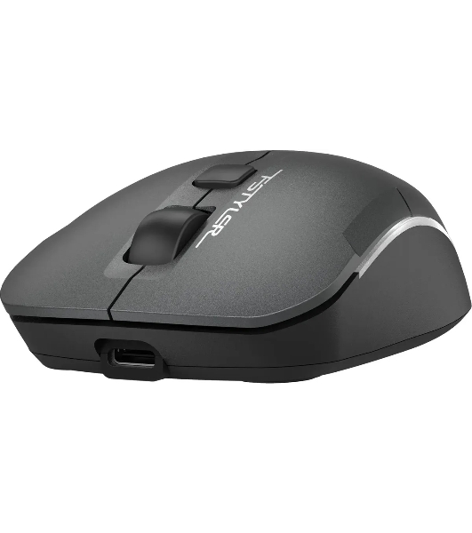 Мышь беспроводная A4Tech Fstyler FB26CS Air2 серый/черный, 2000 dpi, радиоканал, Bluetooth, USB, кнопки - 4