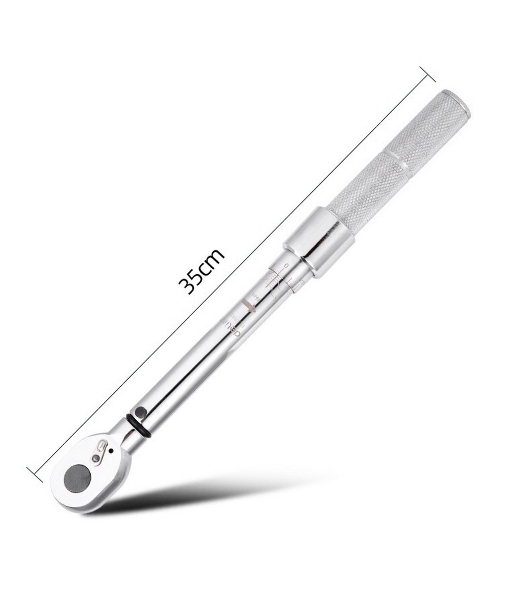Динамометрический ключ предельный Deli DL17005010-50Нм, 3/8';, головка Cr-Mo, 72 зуба, точность +/- 3%, противоскользящая рукоятка, кейс