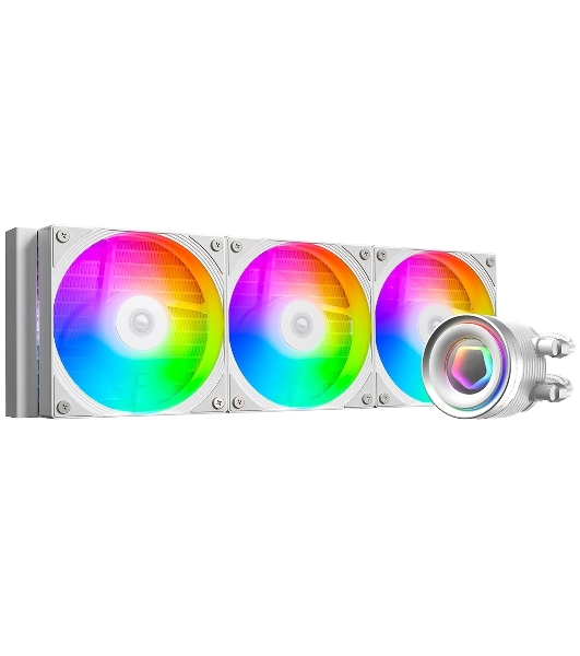 Система жидкостного охлаждения ID-Cooling FX360 Inf ARGb белый 120мм алюминий+медь 2000rpm 27.2db 4-pin 350W