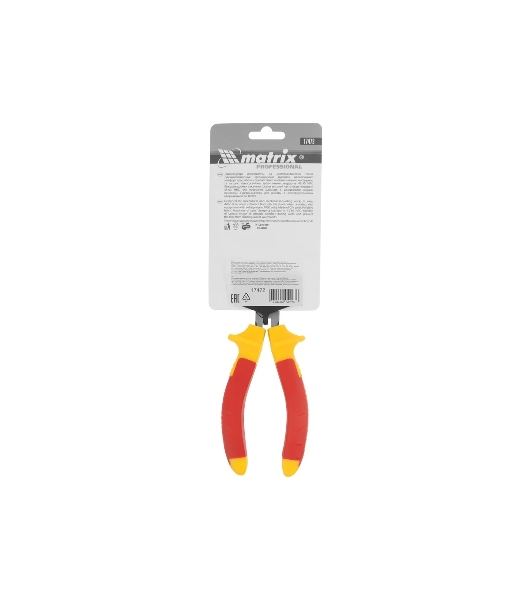 Длинногубцы Matrix изогнутые insulated 160 мм, двухкомпонентные рукоятки