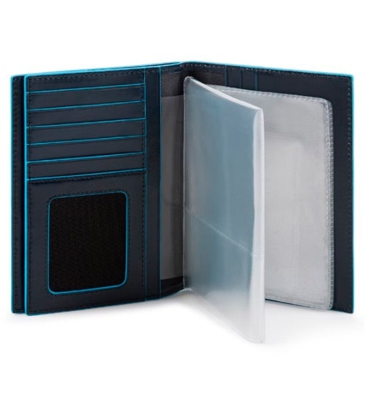 Обложка для документов Piquadro Blue Square PP5246B2R/BLU2 синий натур.кожа