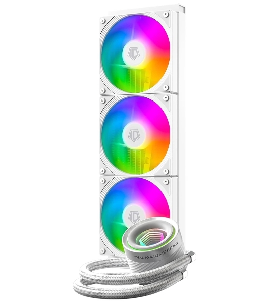 Система жидкостного охлаждения ID-Cooling FX360 Inf ARGb белый 120мм алюминий+медь 2000rpm 27.2db 4-pin 350W