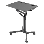 Стол для ноутбука Cactus VM-FDS101B столешница МДФ черный 70x52x105 см (CS-FDS101BBK), фото 1