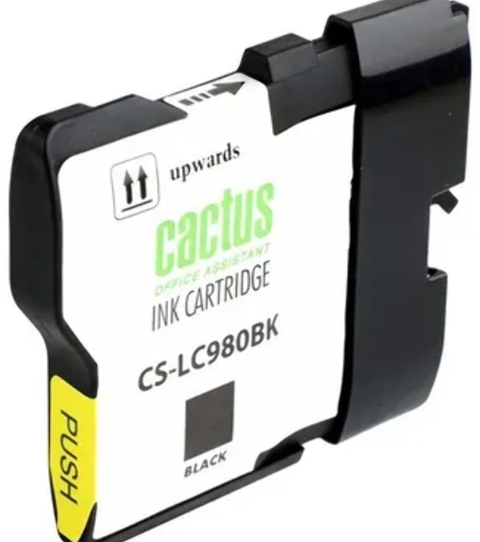 Картридж струйный Cactus CS-LC980BK черный (16 мл) для Brother DCP-145C/165C MFC-250C/290C