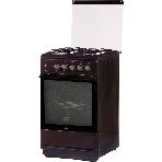 Плита газовая Flama N FG 24237 B коричневый, конфорок 4 газовых, духовка 50 л, 50 см x 85 см x 60 см, фото 1