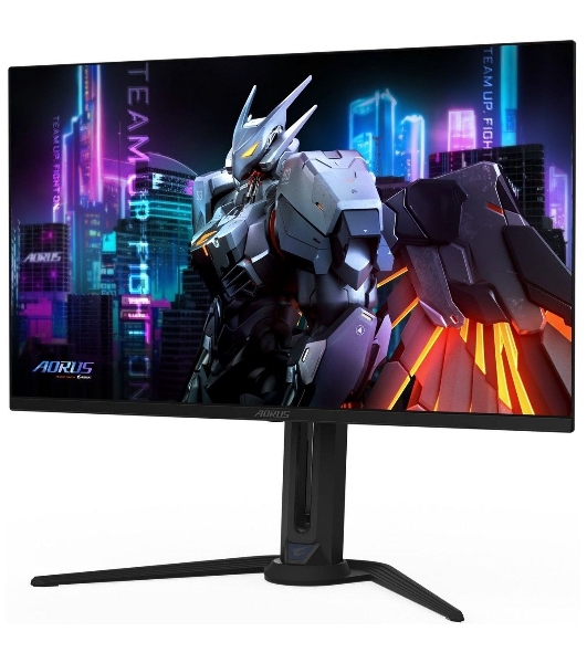 Монитор 31.5' Gigabyte AORUS FO32U2-EK QD-OLED 3840x2160, 240 Гц, 0.03 мс, 16:9, 1000 кд/м², DisplayHDR True Black 400, DP 2.1, HDMI 2.1, USB-C, USB Hub (3x USB 3.2), 3.5 Jack, FreeSync Premium Pro, KVM, динамики (2x5 Вт), черный