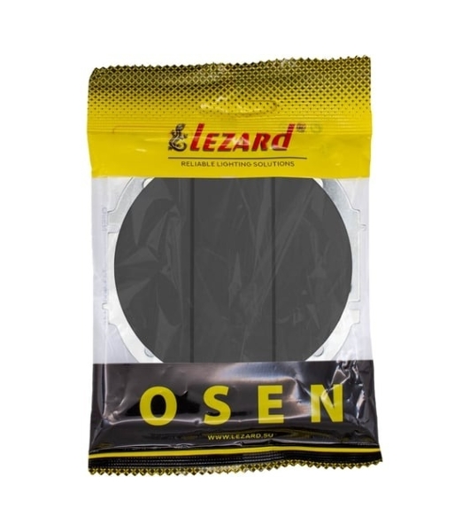 Выключатель LEZARD 743-4288-109 3-кл. СП OSEN механизм черный бархат