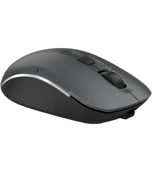 Мышь беспроводная A4Tech Fstyler FB26CS Air2 серый/черный, 2000 dpi, радиоканал, Bluetooth, USB, кнопки - 4