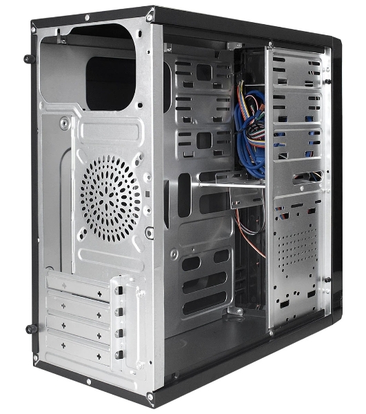 Компьютерный корпус Minitower ExeGate MA-371X-UNS350 (mATX, БП UNS350 с вент. 12см, 2*USB+2*USB 3.0, аудио, черный)