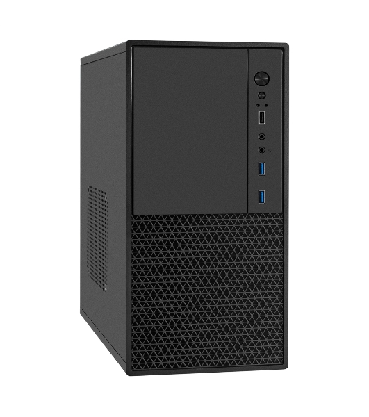 Компьютерный корпус Minitower ExeGate BAA-308MU2-AAA400 (mATX, БП AAA400 с вент. 8см, 1хUSB+2хUSB 3.0, HD Audio, черный)