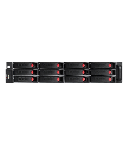 Серверный корпус ExeGate Pro 2U550-HS12 (RM 19', высота 2U, глубина 550, Redundant БП 2x1200W, 12xHotSwap, USB)