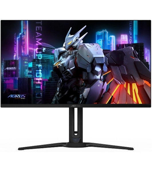 Монитор 31.5' Gigabyte AORUS FO32U2-EK QD-OLED 3840x2160, 240 Гц, 0.03 мс, 16:9, 1000 кд/м², DisplayHDR True Black 400, DP 2.1, HDMI 2.1, USB-C, USB Hub (3x USB 3.2), 3.5 Jack, FreeSync Premium Pro, KVM, динамики (2x5 Вт), черный