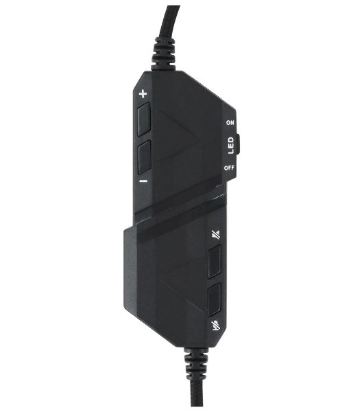 Гарнитура Acer AHW120 чёрный, проводная, USB, подсветка
