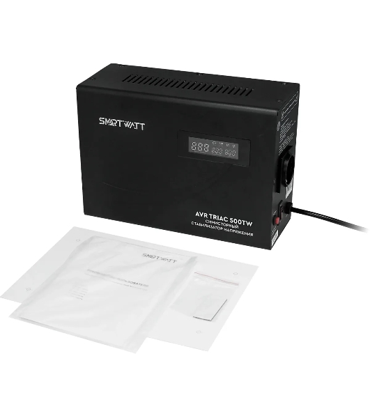 Стабилизатор напряжения Smartwatt AVR Triac 500TW 500ВА черный