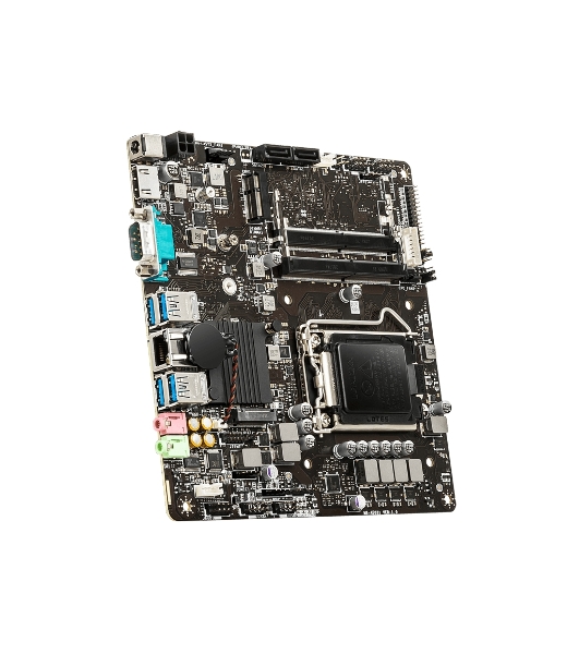Материнская плата MSI H510TI-S09, LGA 1200, Intel H510, 2xSO-DIMM DDR4, 2xSATA, 1xM.2, 1xHDMI, 1x1Gb LAN, 4xUSB-A 3.2 Gen 1, 2x3.5мм, 5.1, Mini-ITX