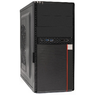 Компьютерный корпус Minitower ExeGate MA-371X-UNS350 (mATX, БП UNS350 с вент. 12см, 2*USB+2*USB 3.0, аудио, черный)
