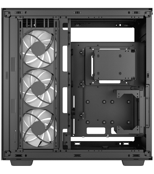 Компьютерный корпус Deepcool CH780 черный (ATX, без БП, ARGb, 4xUSB3.2 Type-A + USB3.2 Type-C) (R-CH780-BKADE41-G-1) MidiTower